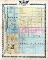 Quincy City Map, Illinois State Atlas 1876